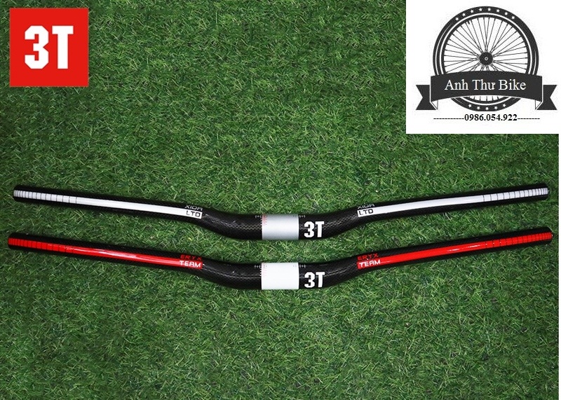 Ghi đông carbon xe đạp địa hình 3t 31.8mm x 660mm