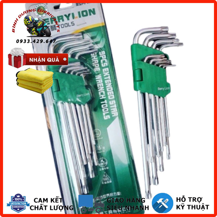 Bộ lục giác bông mai 9 cây cao cấp hàng chính hãng ⛽️bình dương lubricants⛽️ bộ lục giác bông mai 9 cây