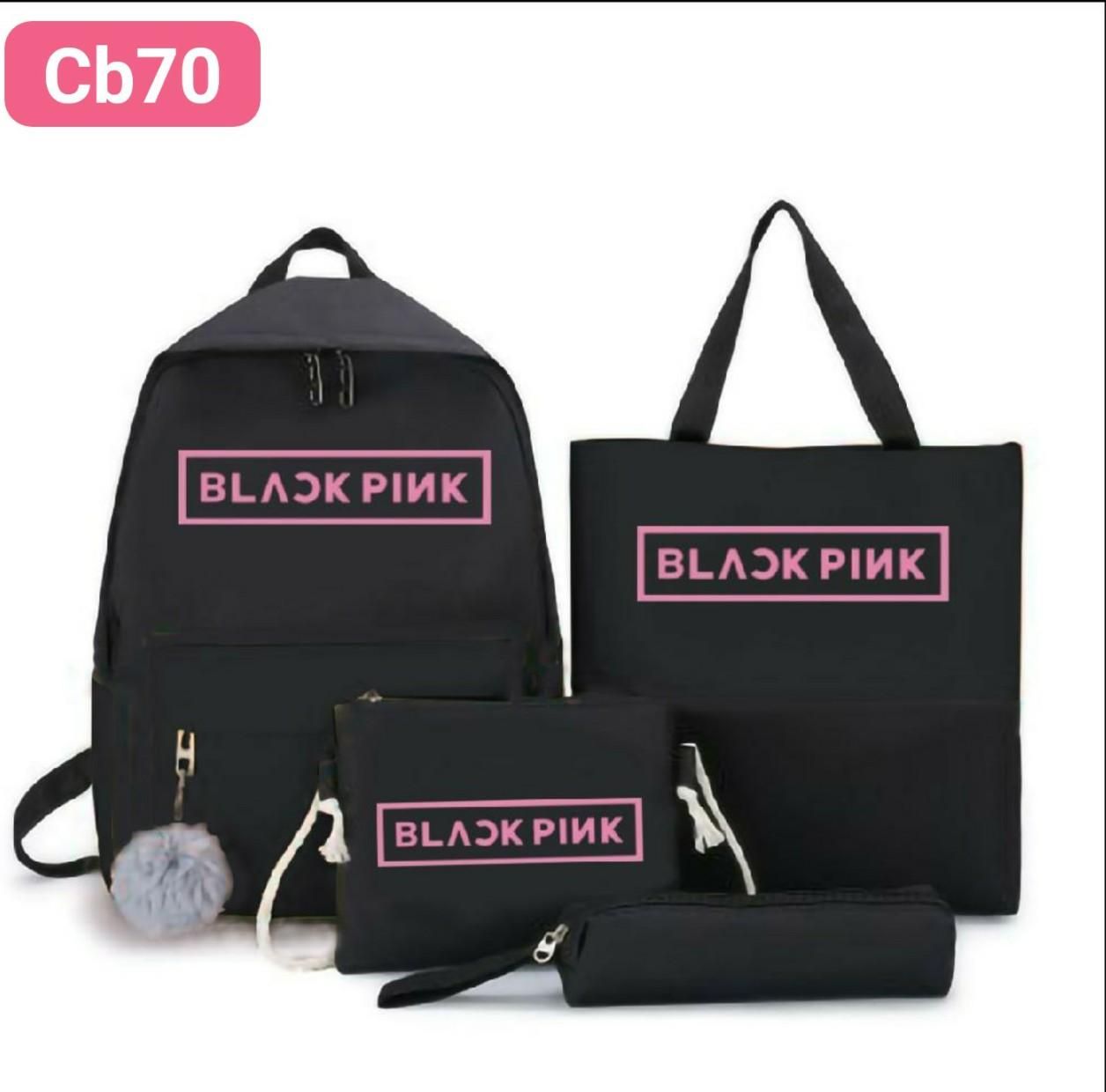 Balo combo 4 món black pink
