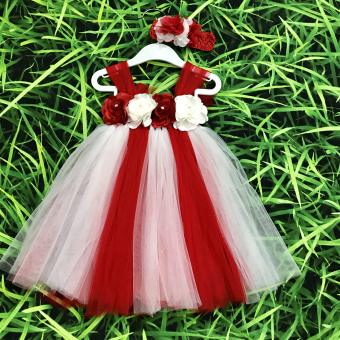 SALE SALE /Đầm cho bé gái /Đầm công chúa / đầm công chúa cho bé đỏ pha trắng