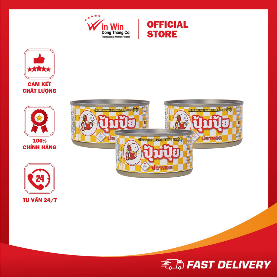 Combo 3 hộp cá chiên ớt pompui 90g - date 16/09/2024