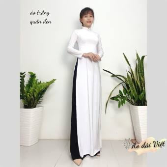 Áo Dài Trắng Quần Đen Học Sinh Truyền Thống May Sẵn