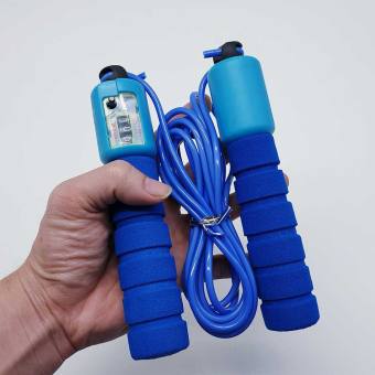 Dây nhảy thể dục có bộ đếm số vòng nhảy (Màu ngẫu nhiên)