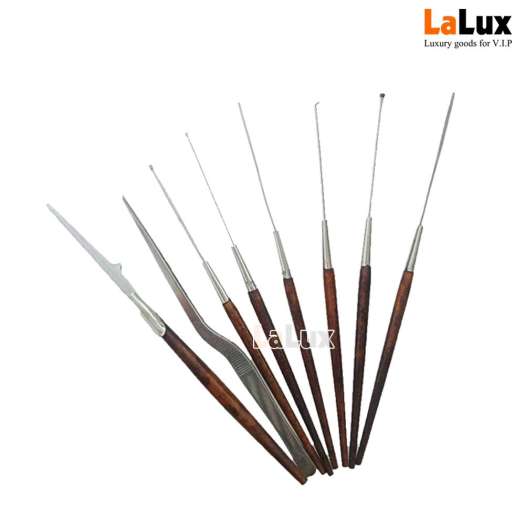 Bộ Lấy Ráy Tai Lâm Uyên 8 Món - Dụng Cụ Lấy Ráy Tai INOX - Hàng Việt Nam Chất Lượng Cao LU8