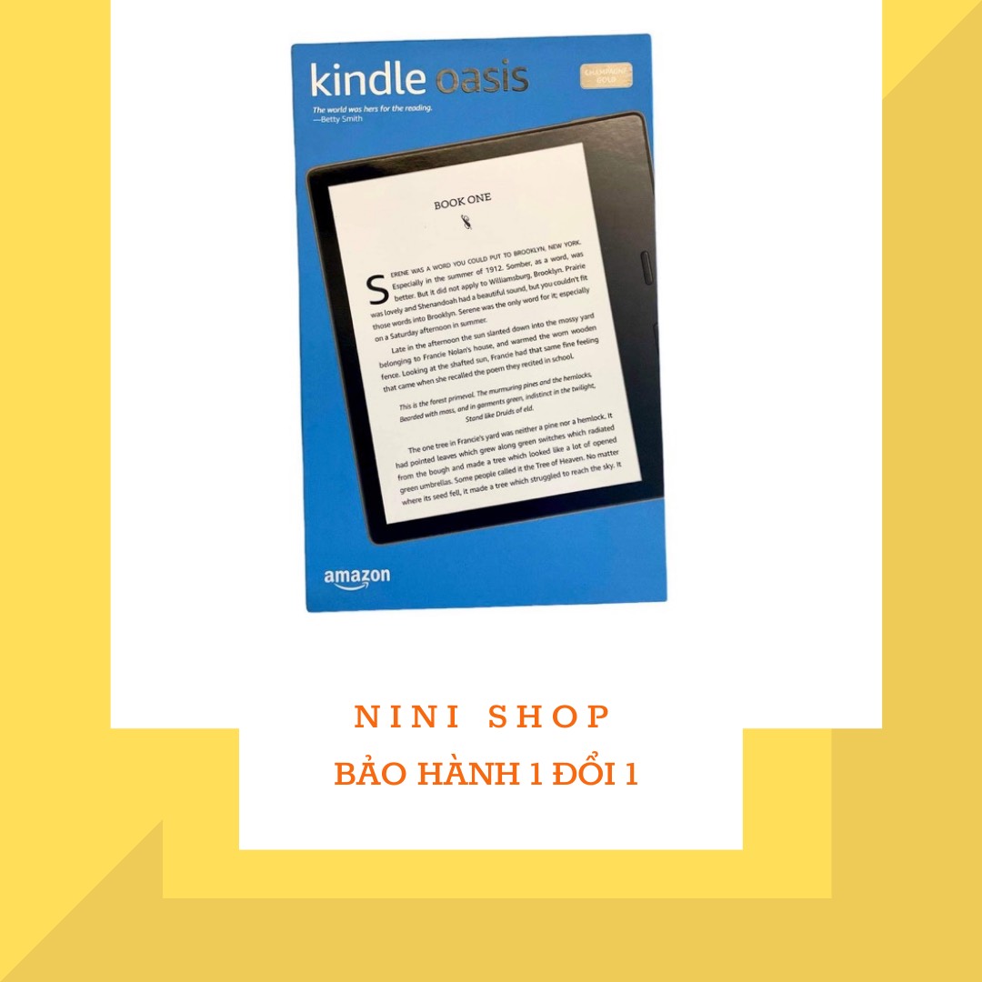 Máy đọc sách Kindle oasis 3 bản 32gb có đèn vàng bảo hành 1 năm 1 đổi 1 tặng kèm túi chống sốc cực tốt