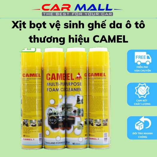 Chai Xịt Bọt Đa Năng Vệ Sinh Ghế Da Nội Thất Ô Tô Foam Cleaner Màu Vàng E01 - Dung Dịch Vệ Sinh Nội Thất E01-Làm Sạch Nội Thất Ô Tô-Chai Xịt Làm Sạch Ghế Da-Bình Xịt Xóa Vết Bẩn Xe Hơi - Bọt Tẩy Rửa Đa Năng Trên Ô Tô - Bình An Ao