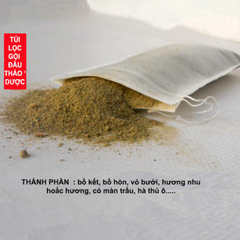Bột Gôi đầu bồ kết, túi lọc gội đầu nhiều loại thảo dược quý hiếm,10g