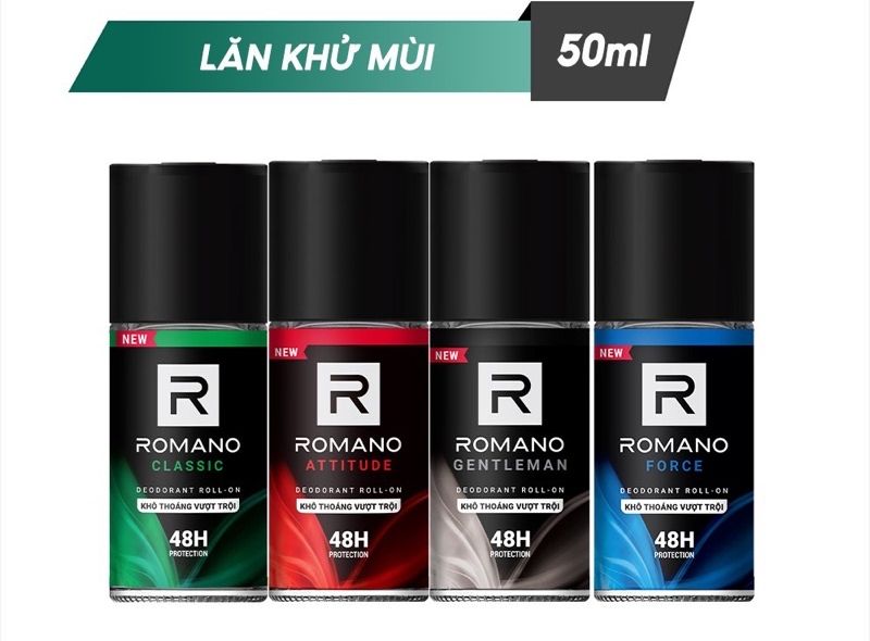 Combo 2 lăn khử mùi hương nước hoa Romano 50ml