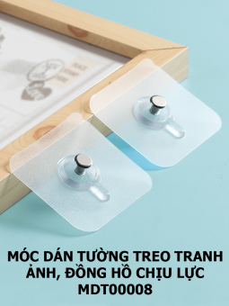 Móc dán tường treo tranh ảnh đồng hồ chịu lực