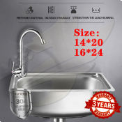 Stainless Steel Kitchen Sink with Noise-Reducing Rubber Pad
