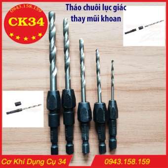 Bộ 5 mũi khoan đa năng thay chuôi lục giác