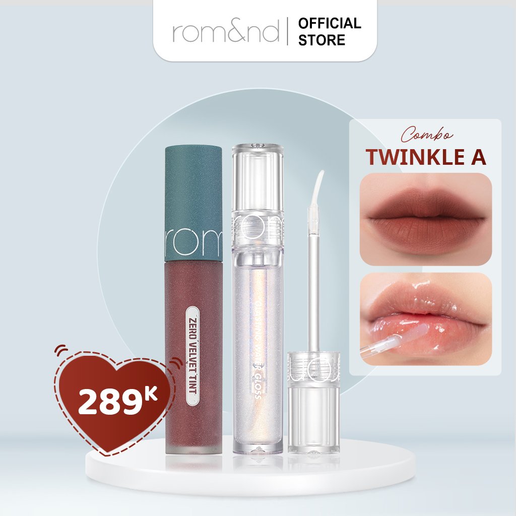 Combo twinkle a son zero velvet 2021 + son gloss water tint 10g