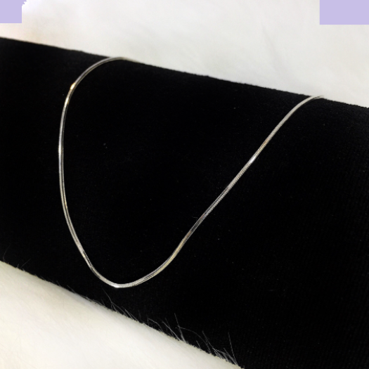 Dây chuyền BẠC THẬT 100% tinh khiết kiểu sợi mì (rắn) - Trang Sức Bạc Cao Cấp