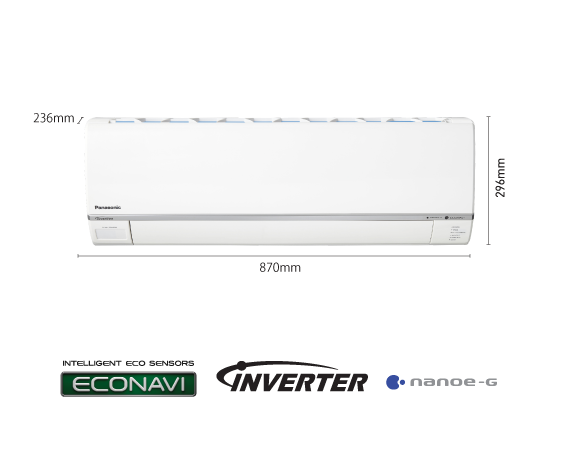 Panasonic SYSTEM 3 (CS-MXS9UBZ) X 2 + (CS-MXS12UBZ) CU-3XS27UKZ 5-stöckige Multi-Split-Klimaanlage