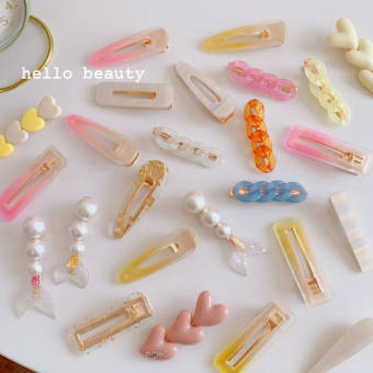 Kẹp tóc mái đủ mẫu xinh xắn phong cách tiểu thư Hàn Quốc Cuahangso24