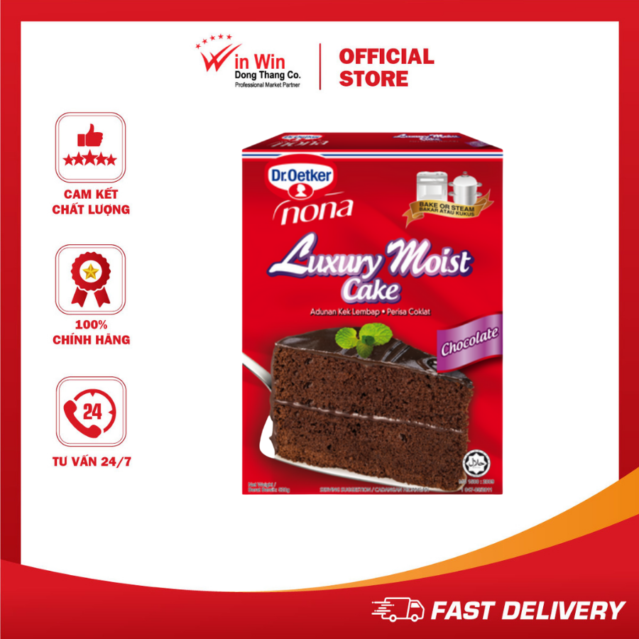 Bột làm bánh moist cake socola dr. oetker 520g