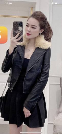 [Chính hãng] ❇❇KHOÁC DA CỔ LÔNG RỜI SIÊU HOT ĐÂY Ạ! - HÀNG QC CAO CẤP