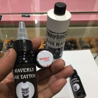 Mực xăm Waverly ink Tattoo 30ml đen bóng