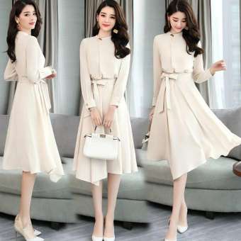 ĐẦM XÒE CỔ PHỐI NÚT TAY LỠ KIỂU DÁNG DỰ TIỆC SANG TRỌNG