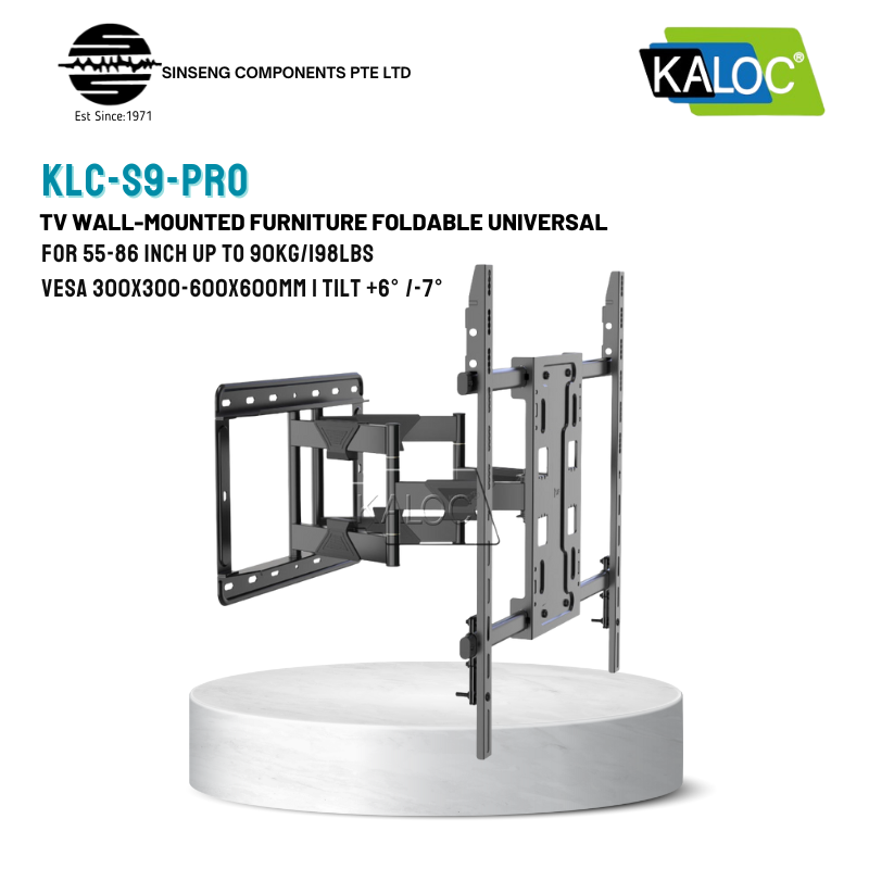 KALOC H8 40-80 inch Long Extension Arm Swivel TV Wall Bracket