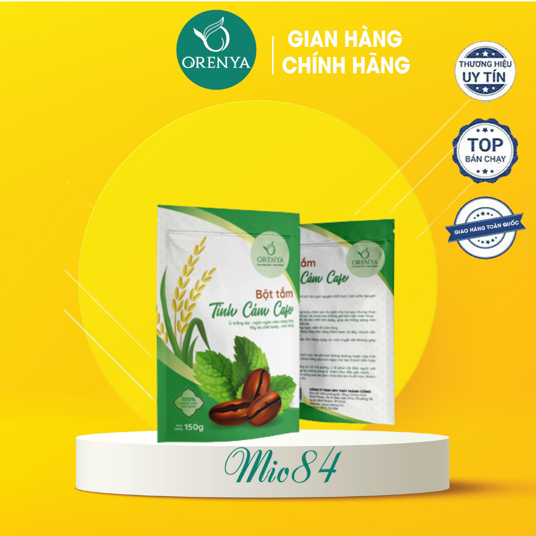 Bột tắm tinh cám cafe