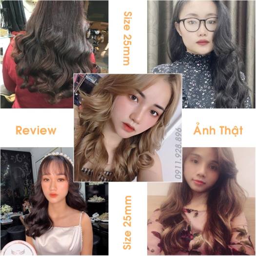 Máy uốn tóc xoăn Hàn Quốc Koremi tự xoay trục 360 độ, máy làm tóc xoăn lọn to, nhỏ Chuyên nghiệp cho Salon, BH 12 tháng