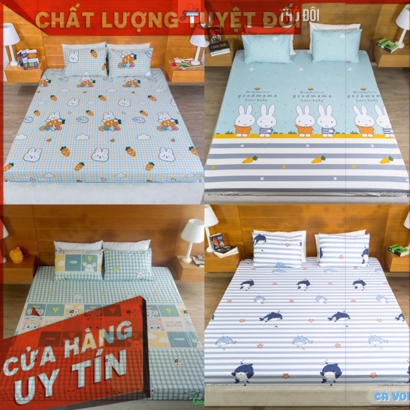 Ga Trải Giường Chống Thấm Goodmama - Ga chống thấm cho nệm dày KT 1m8-2m-20cm(ko vỏ gối)