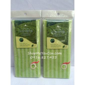 Khăn Tắm Cọ Lưng Hàn Quốc Trà Xanh