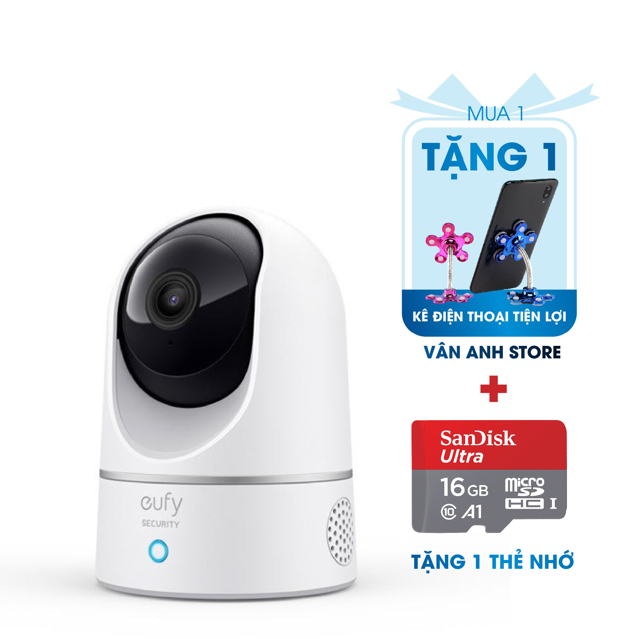 [TẶNG THẺ NHỚ] CAMERA CHỐNG TRỘM WIFI - Eufy - T8410 xoay 360 độ - CÓ BÁO ĐỘNG CHUẨN NÉT 2k nhưng ăn đứt các con 4k các hãng khác cùng phân khúc