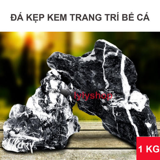 Đá Kẹp Kem ( 1KG )cao cấp, set hồ cá thủy sinh, bể cá, thác cát, làm tiểu cảnh đem lại may mắn gia chủ