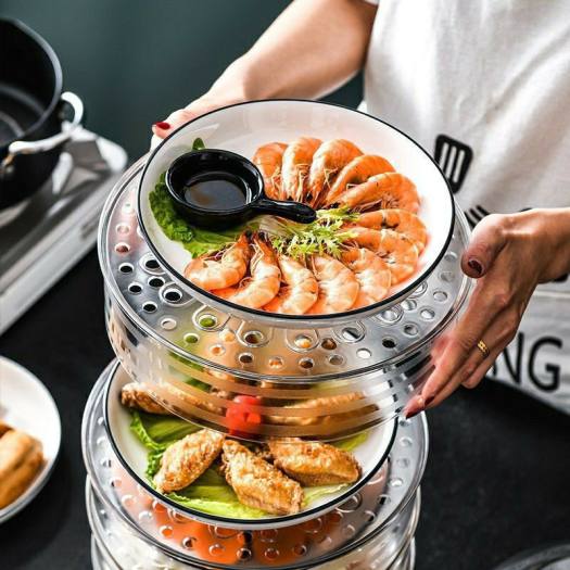 Khay Đậy Thức Ăn ?FreeShip? Khay Bảo Quản 5 Tầng KuKuBo, Lồng Bàn Giữ Nhiệt Cao Cấp M34