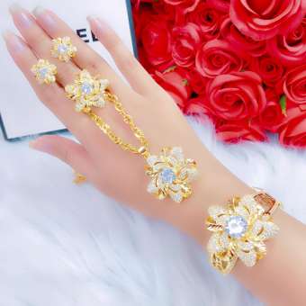 Trang Sức Bộ Giá Rẻ - Givishop - B40907136 - [ Chất liêu bạc pha, cam kết không đen không dị ứng ] - nữ trang vàng nguyên bộ, bộ nữ trang vàng tây, mẫu trang sức vàng tây, nu trang bang bac cao cap, nu trang bac thoi trang