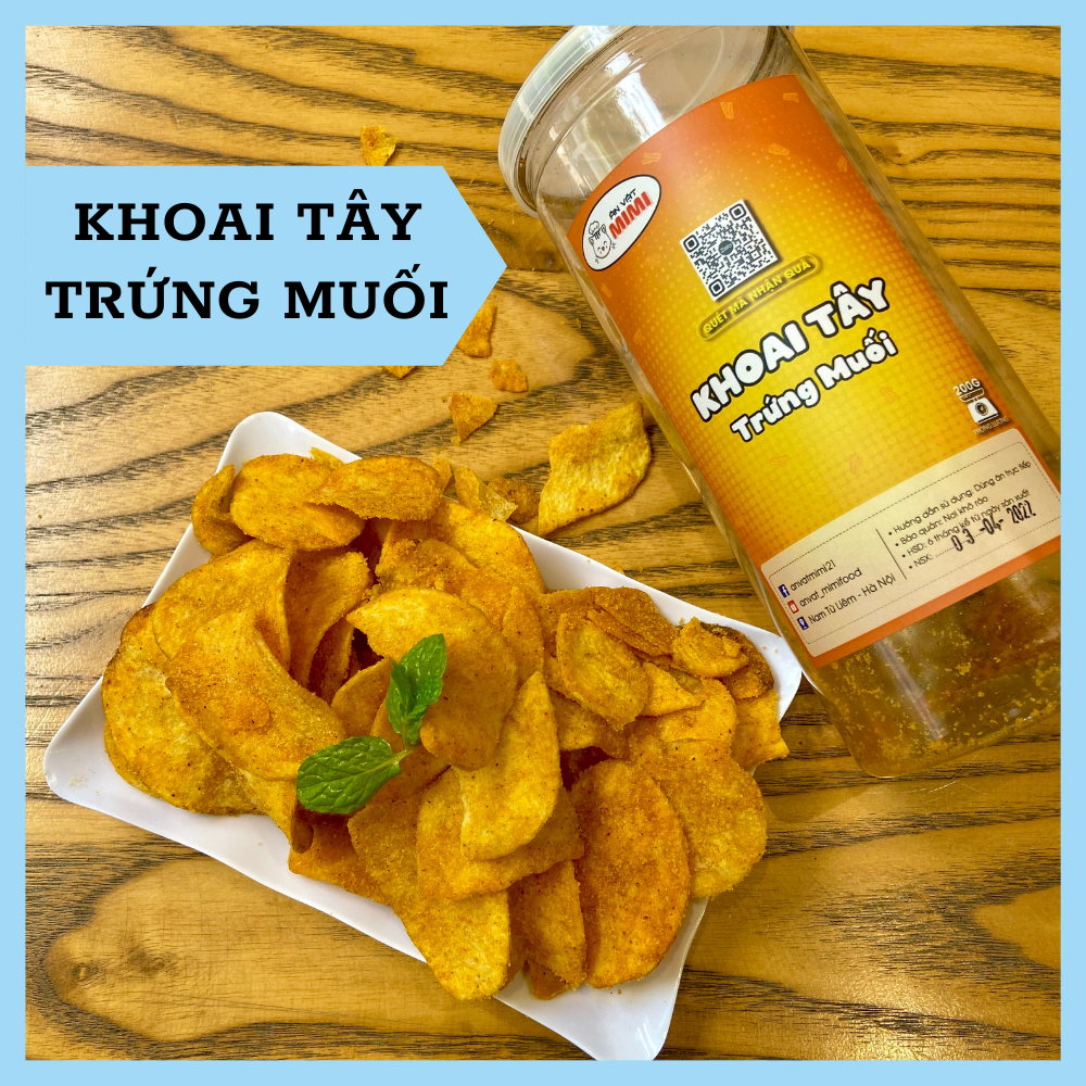 Khoai tây trứng muối MIMI 200gr | Đồ ăn vặt Hà Nội