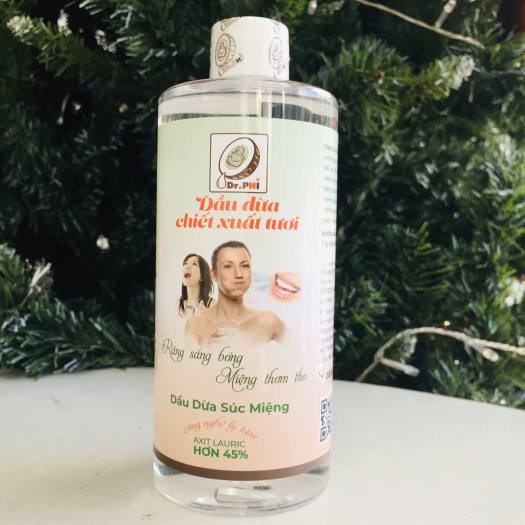 Dầu Dừa Dr Phi - Chiết Xuất Tươi Nguyên Chất 100% - Chai 300ml - Tổng Kho MiềnNam
