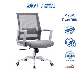 Ghế xoay văn phòng GOVI Ryan R08-G Ghế làm việc lưng lưới cao cấp
