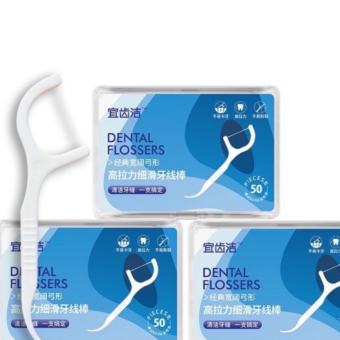 Tăm Chỉ nha khoa - Hộp tăm chỉ nha khoa có 50 chiếc