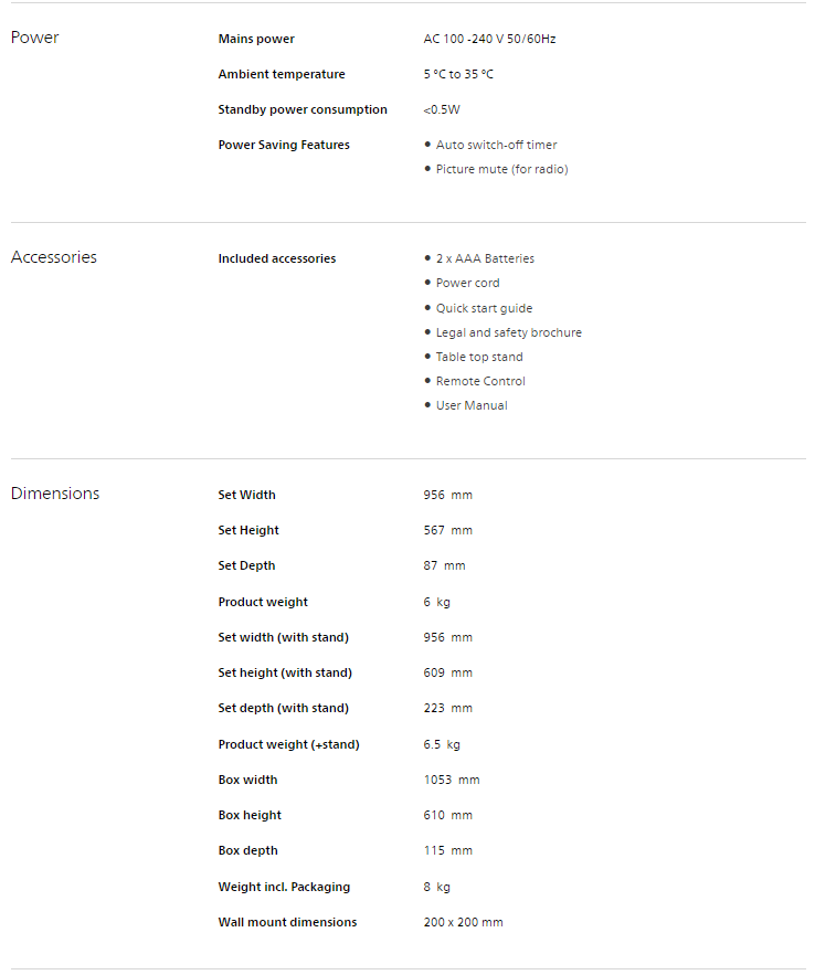 PHILIPS 43PFT6509/98 43" GOOGLE SMART LED TV ENERGY LABEL: 4 TICKS 3 YEARS WARRANTY BY PHILIPS · v39