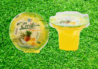 THẠCH RAU CÂU UỐNG EXCITER LONG HẢI (4 CỐC /1 VỈ, 180G/1 CỐC)