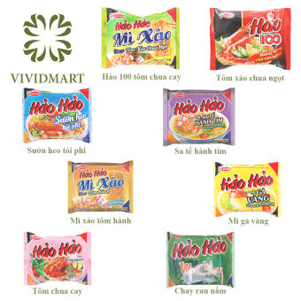 [GÓI LẺ] MÌ HẢO HẢO 100 ĐỦ VỊ: TÔM CHUA CAY, SƯỜN HEO TỎI PHI, XÀO CHUA NGỌT, HÀNH, GÀ VÀNG, SA TẾ TÍM, CHAY RAU NẤM