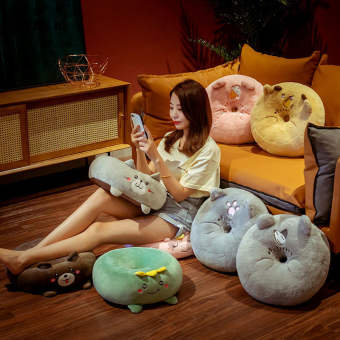 Tatami Bay Đệm Futon Cửa Sổ Đệm Lót Sàn Ghế Văn Phòng Dày Tròn Lười Biếng ĐệM Mông