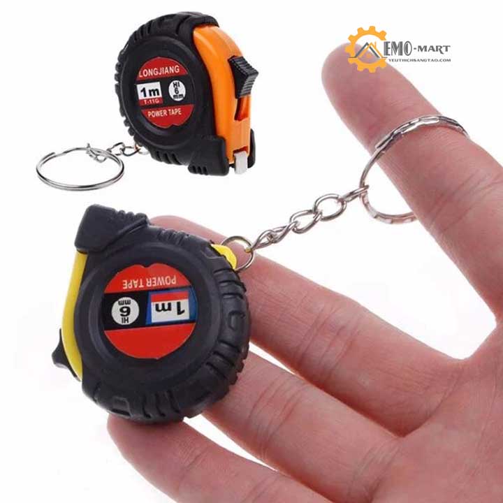 Móc khóa thước rút mini 1 mét