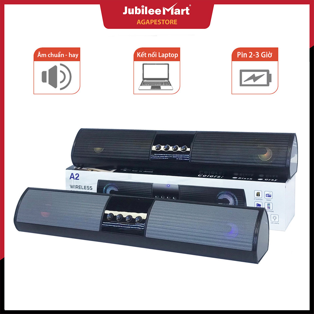 [Voucher 7% Max 800K] [GIAO HÀNG NHANH] Loa Bluetooth Cầm Tay Nghe Nhạc Không Dây Speaker A24 Mini Kiểu Dáng Dài, 2 Loa Cực Đỉnh, Cắm Usb Và Thẻ Nhớ Âm Bass Cực Hay Giá Rẻ - BẢO HÀNH 1 ĐỔI 1