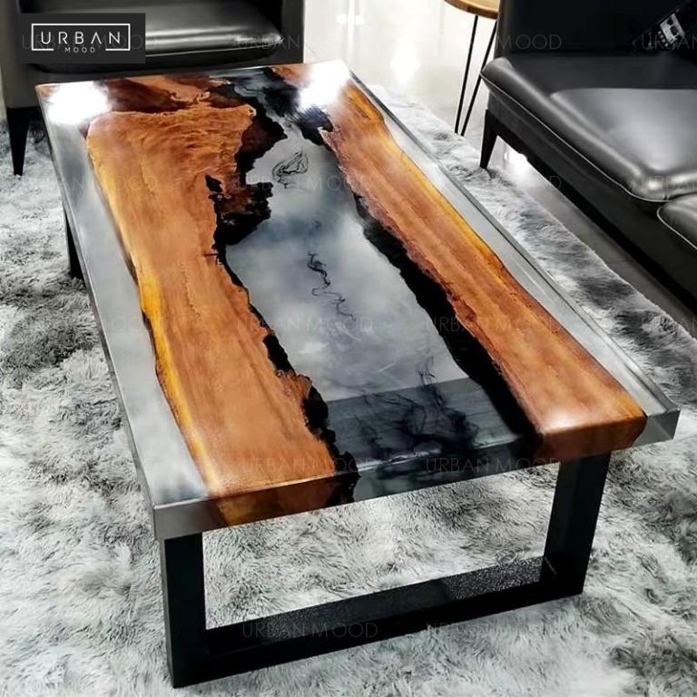 epoxy resin wood table for sale