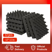 Soundproof Foam Tiles for Wall - 12x12 Inch - 12/6PCS