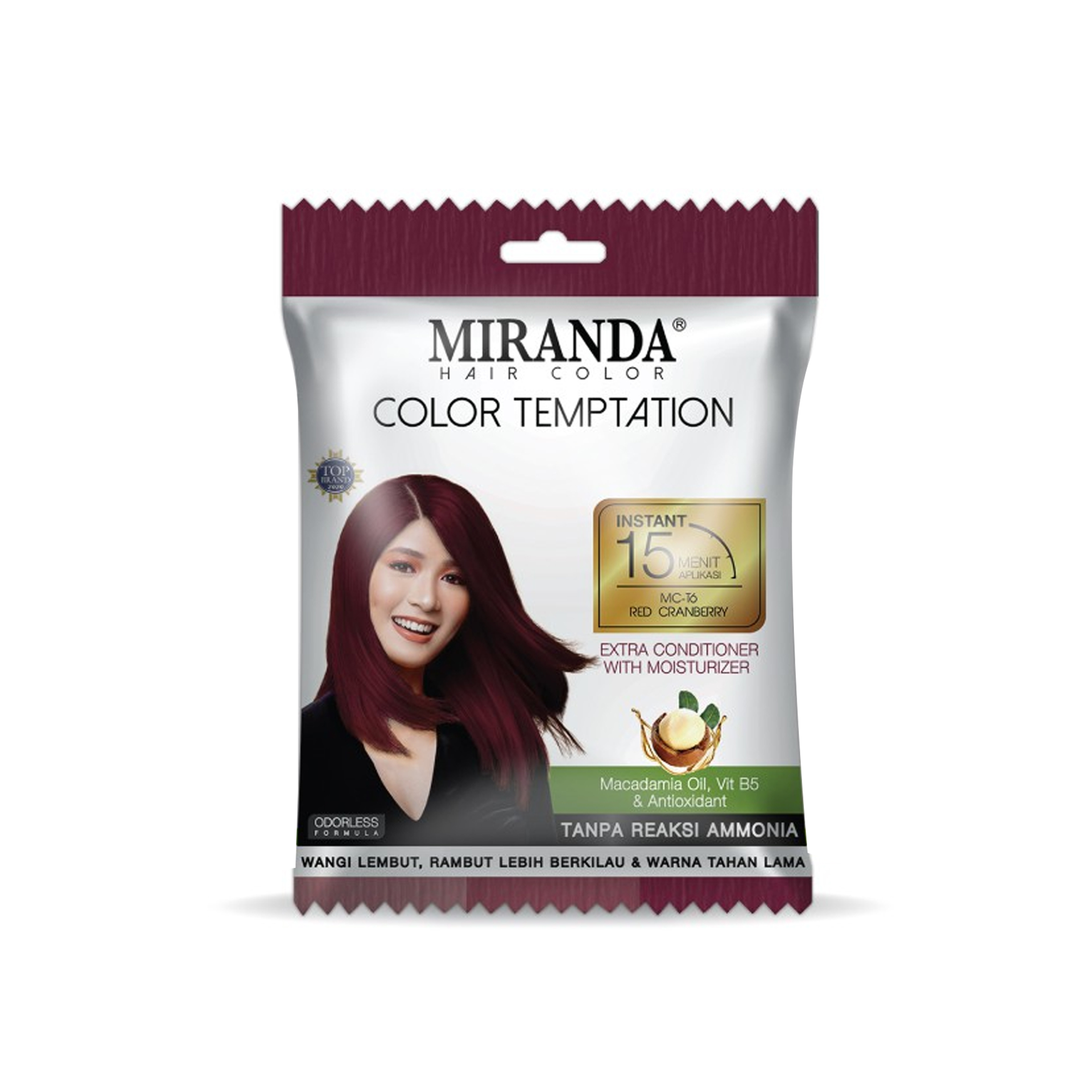 Miranda Hair Color Temptation MC T6 Red Cranberry 20 ml