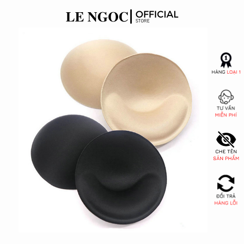 Mút độn áo ngực bra, miếng đệm áo ngực hình tròn, xốp độn ngực cho áo lót tập gym mút độn dày LE NGOC 170