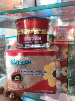 kem BẢO XINH dưỡng trắng da- ngăn ngừa mụn 20g (hủ màu đỏ)