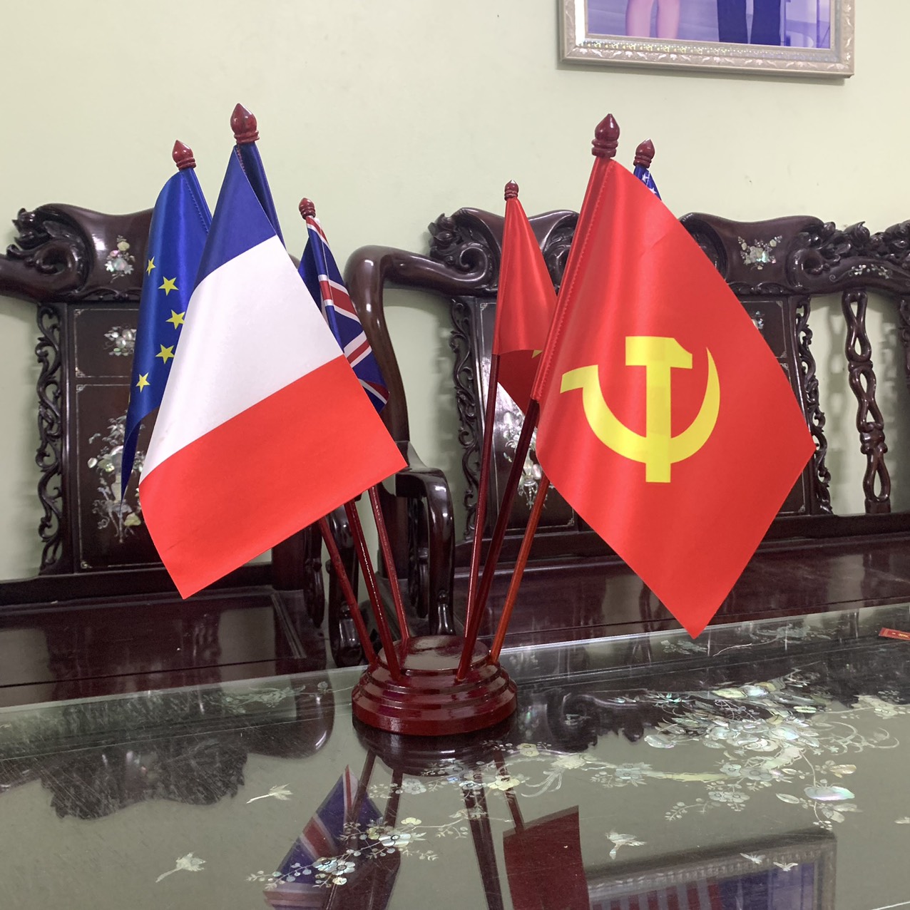 Bộ cờ để bàn cắm 5 nước chọn theo yêu cầu