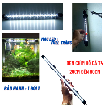 Đèn hồ cá ĐÈN CHÌM ÁNH SÁNG TRẮNG kích thước từ 20cm đến 80cm có công tắt điều chỉnh bật tắt