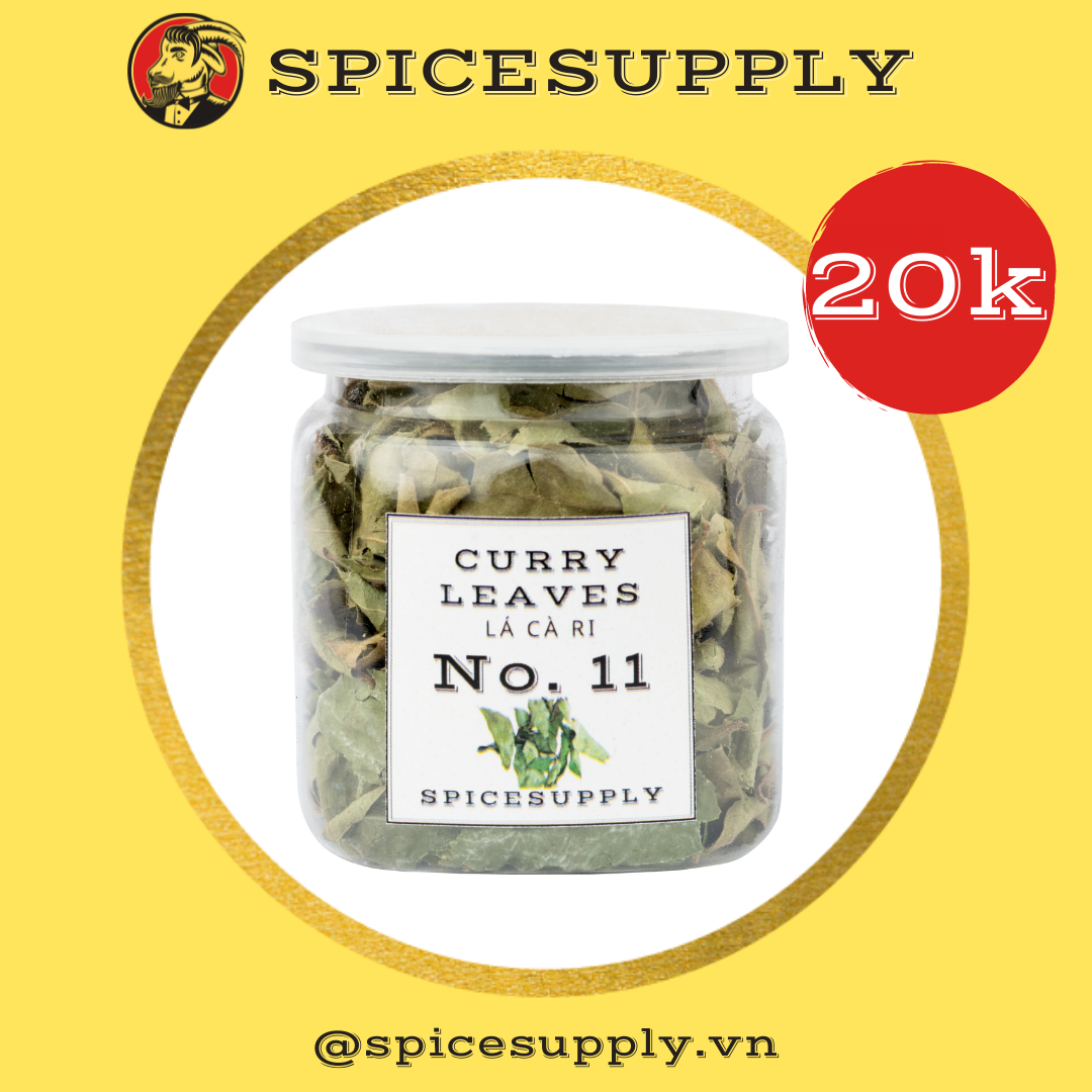 [HCM]Hũ 25g Curry Leaves - Lá Cà Ri Sấy Khô SPICESUPPLY Việt Nam